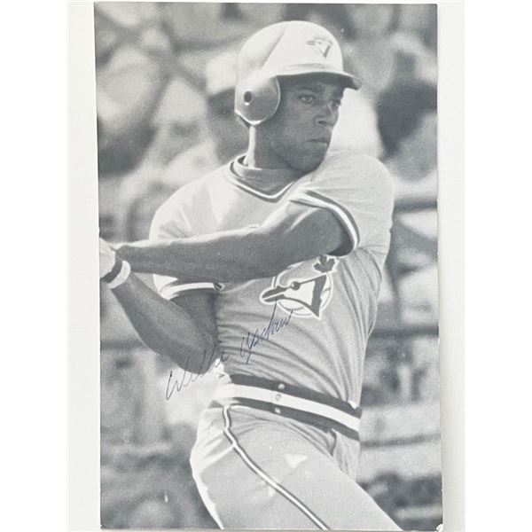 Willie Upshaw signed photo post card