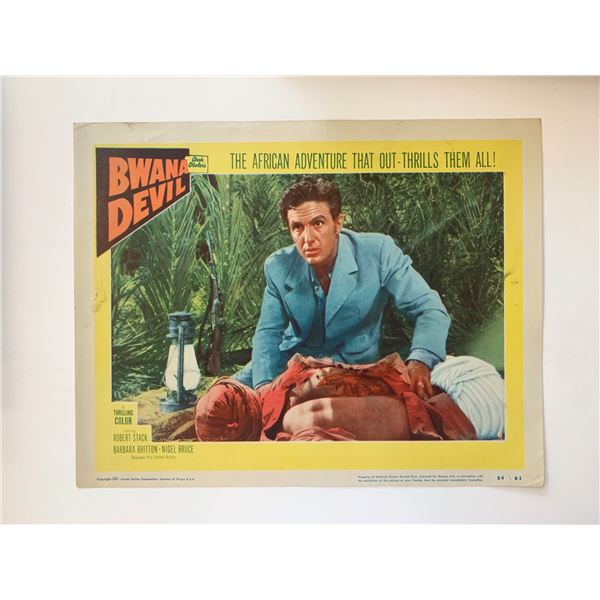 Bwana Devil original 1954 vintage lobby card