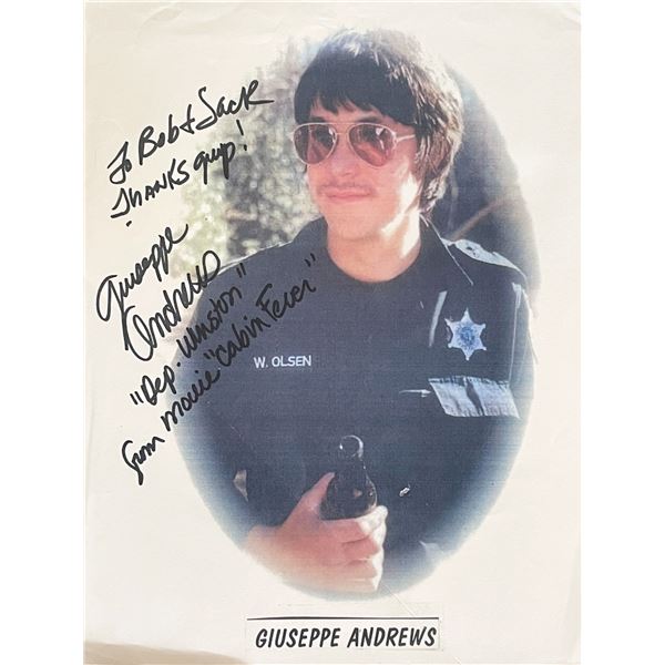 Giuseppe Andrews signed photo