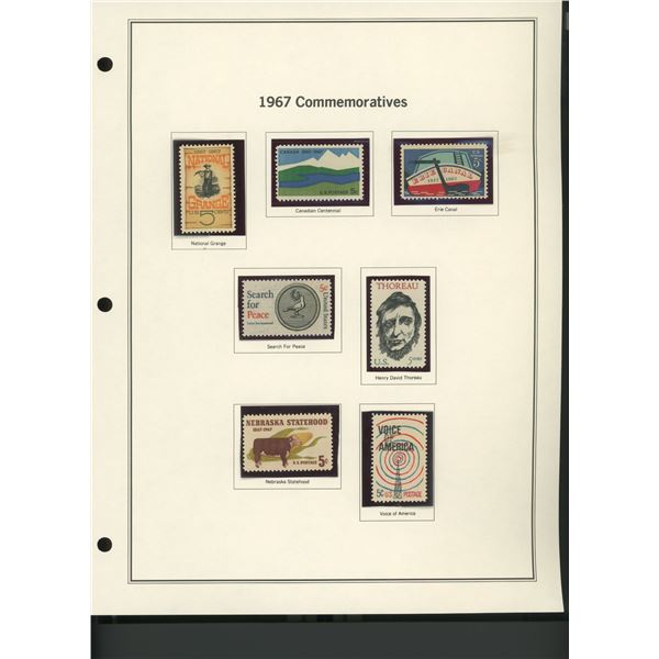 1967 United States Commemorative Stamp Set
