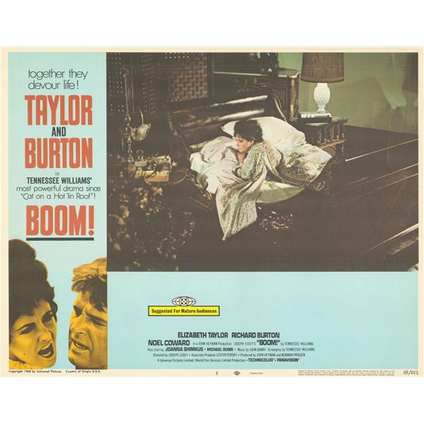 Boom!  1968 original vintage lobby card