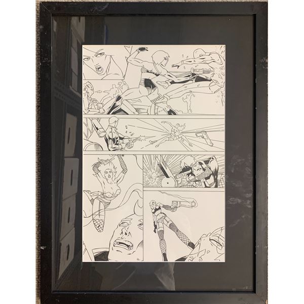 Original hand drawn sketch, unknown comic book artist