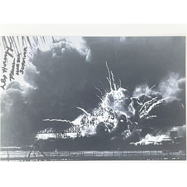 WW2 Veteran Alex Horanzy signed photo