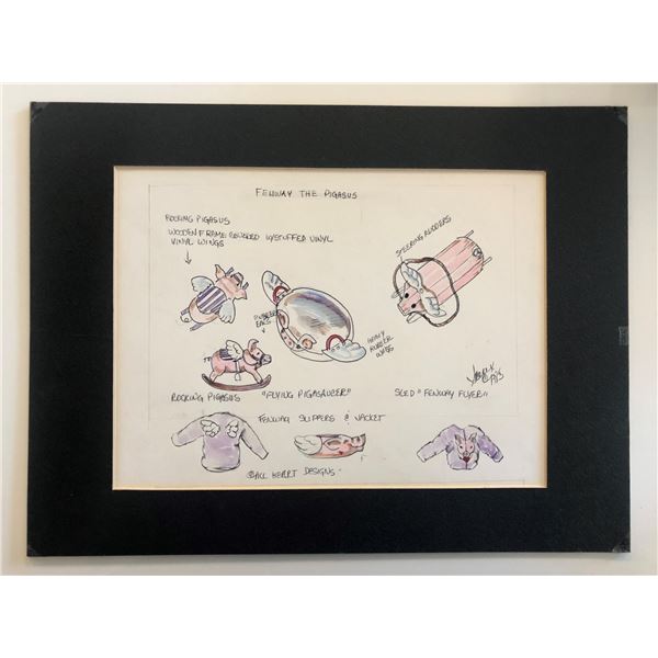 Fenway the Pigasus Original Art - All Heart Designs