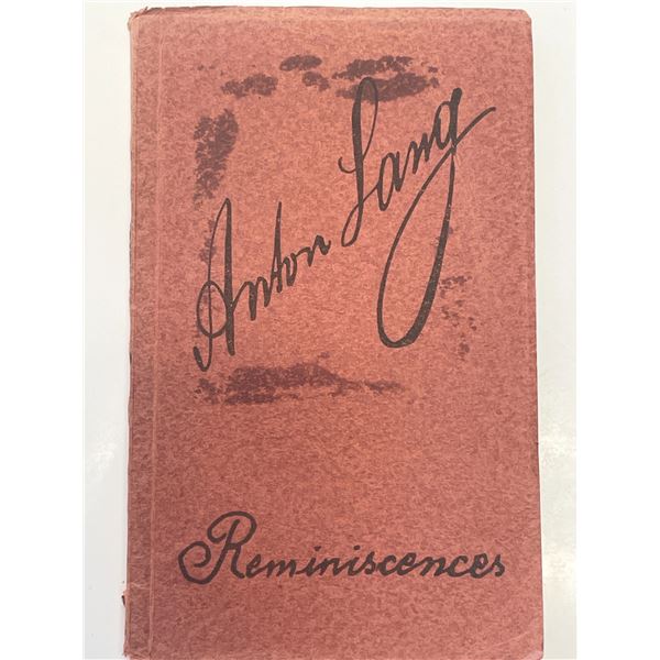 Anton Lang signed Reminiscences play