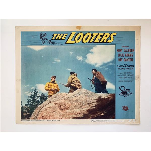 The Looters original 1955 vintage lobby card