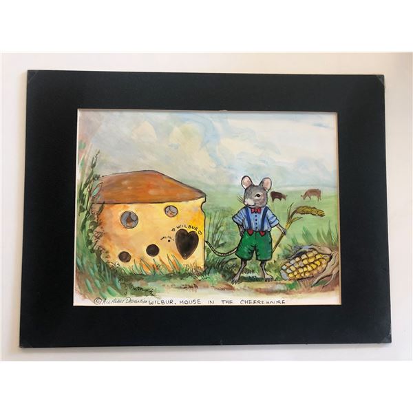 Wilbur - Mouse in the Cheeshouse - All Heart Designs Original Art