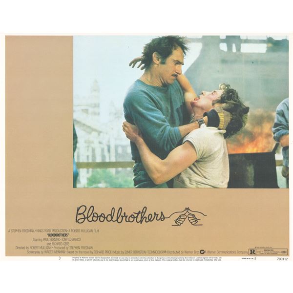 Bloodbrothers 1978 original vintage lobby card