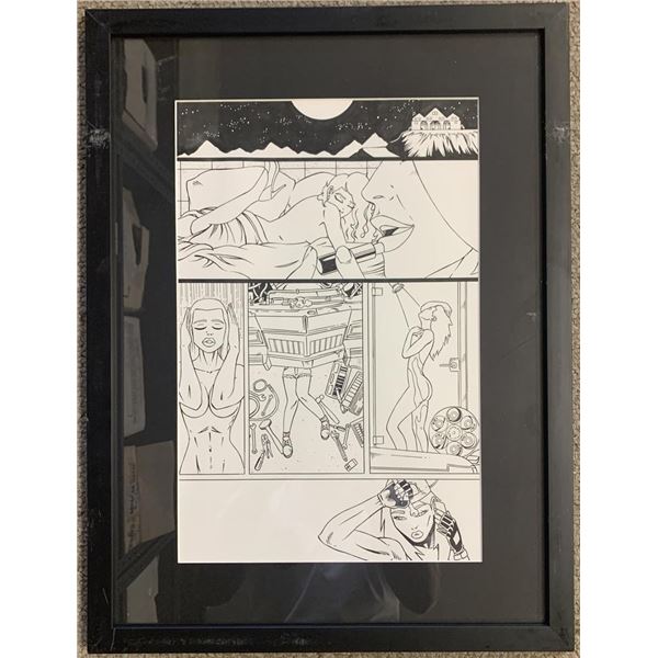 Original hand drawn sketch, unknown comic book artist