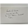 Image 1 : Rocket team member Gustav Kroll autograph note
