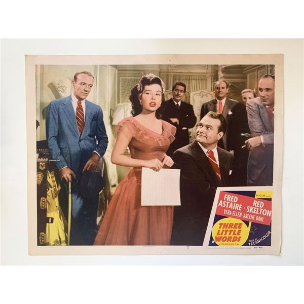 Three Little Words original 1950 vintage lobby card