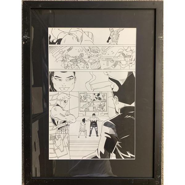 Original hand drawn sketch, unknown comic book artist