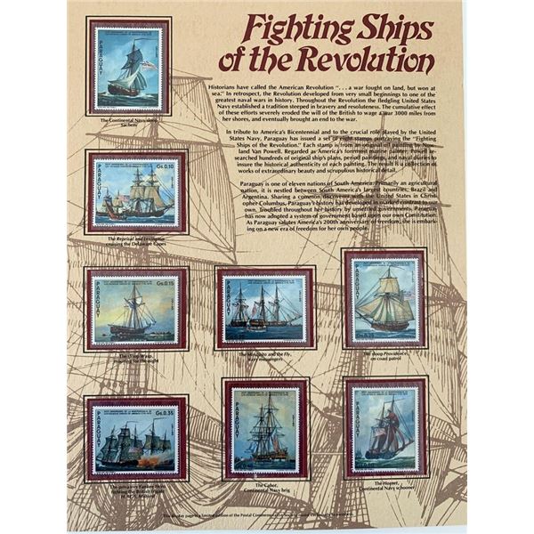 Fighting Ships of the Revolution Stamp Set