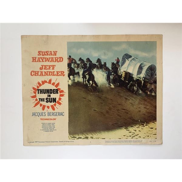 Thunder in the Sun original 1959 vintage lobby card
