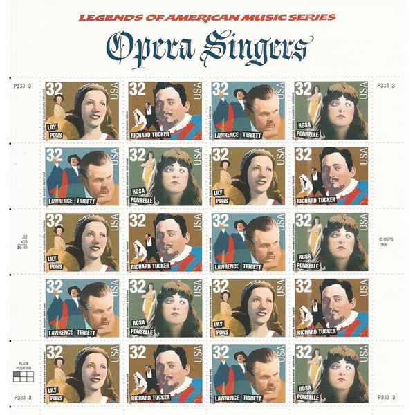 Opera Singers Stamps