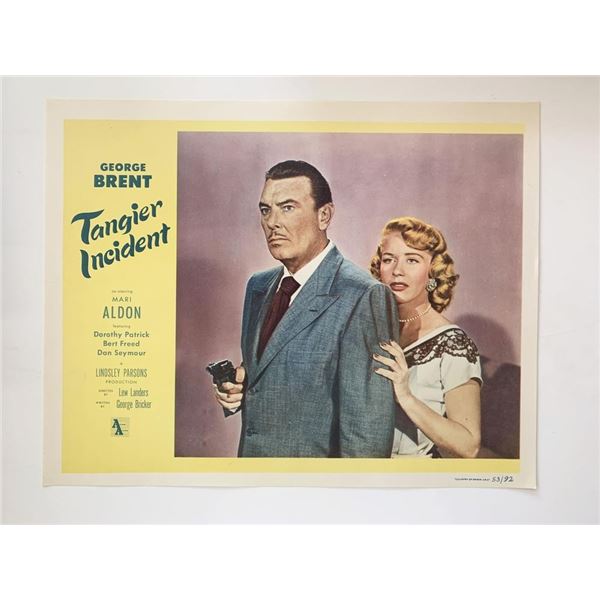 Tangier Incident original 1953 vintage lobby card