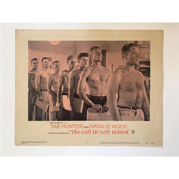 The Girl He Left Behind  original 1956 vintage lobby card