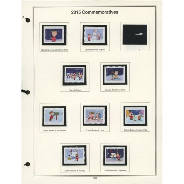 2015 Commemorative Charlie Brown Stamps