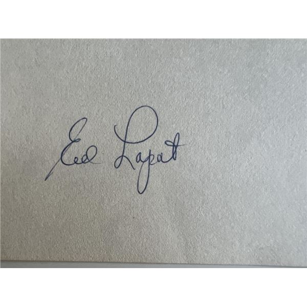 Ed Lopat original signature