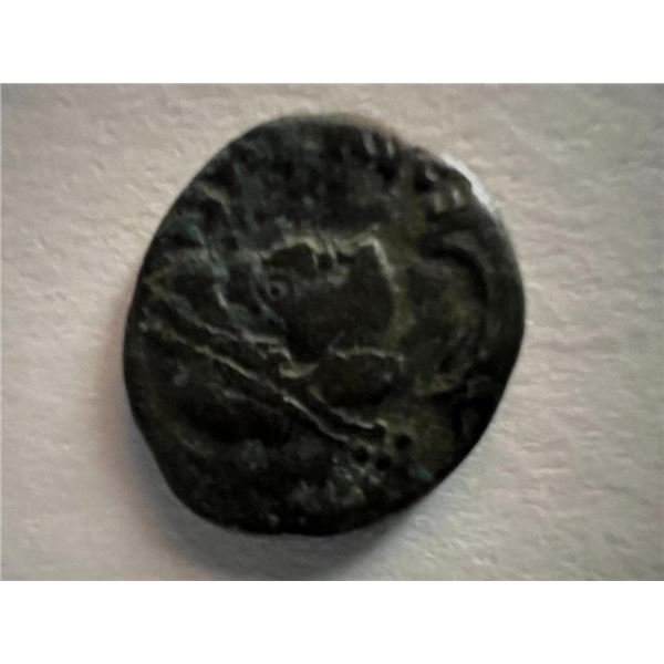 Bronze Roman coin circa 370 AD. 1 inch