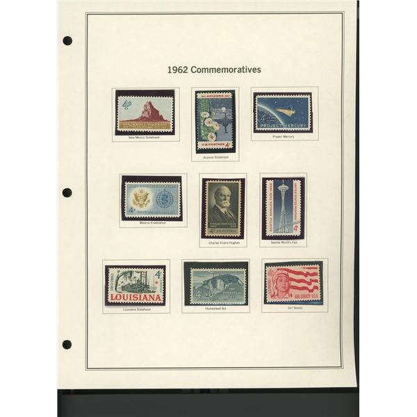 1962 United States Commemorative Stamp Set