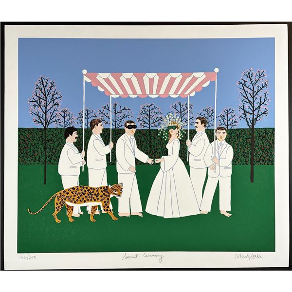 Mark Sabin (b.1936) Signed Screenprint, Secret Ceremony