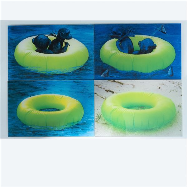 Set of 4 Original Digital Encapsulations, A Narrative Mosaic