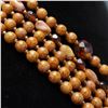 Image 3 : Multi-Strand Beaded Statement Necklace, Amber Tones