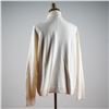 Image 7 : Tahari Cream Wool Turtleneck Sweater with Openwork Braiding