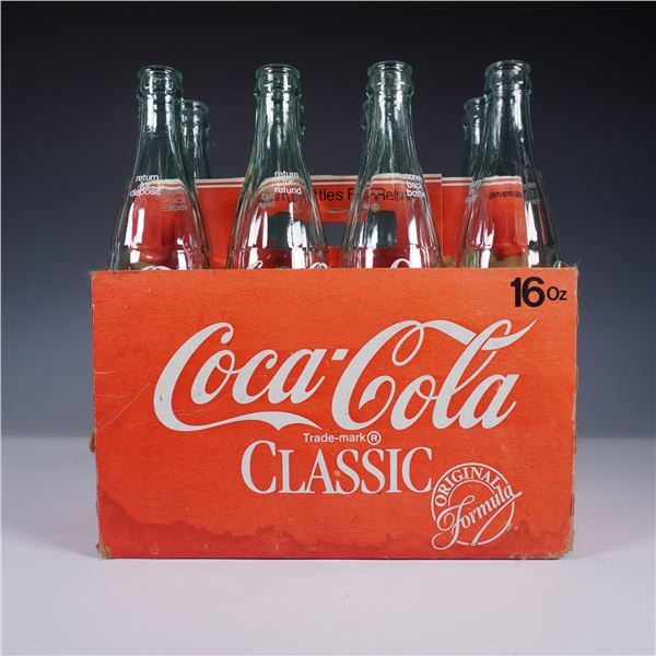 8pc Coca-Cola Classic 16oz Glass Bottles with Carrier