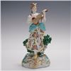 Image 1 : Hand Painted Porcelain Figurine of Lady Musician