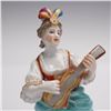 Image 2 : Hand Painted Porcelain Figurine of Lady Musician