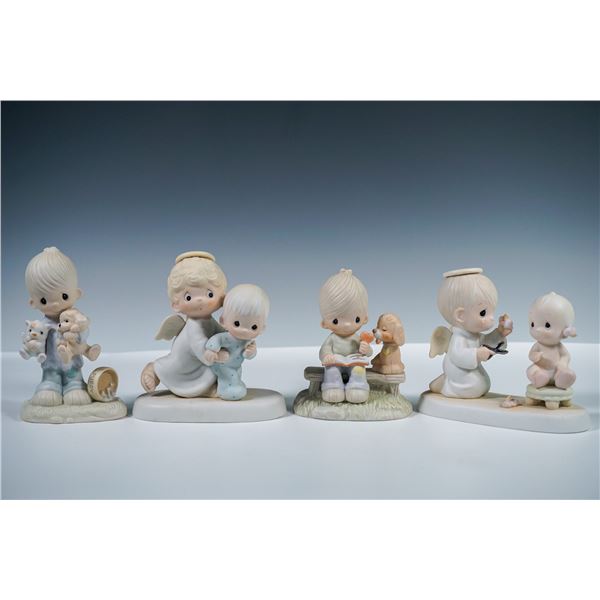 4pc Precious Moments Porcelain Figurines