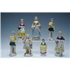 Image 1 : 7pc Porcelain Hand Painted Figurines, Made in Japan