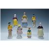 Image 3 : 7pc Porcelain Hand Painted Figurines, Made in Japan