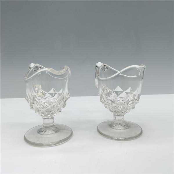 Pair of Art Glass Children's Creamer Jugs