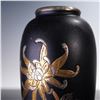 Image 2 : Japanese Mixed Metal Vase with Gilded Floral Motif