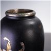 Image 3 : Japanese Mixed Metal Vase with Gilded Floral Motif