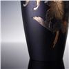 Image 4 : Japanese Mixed Metal Vase with Gilded Floral Motif