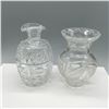 Image 1 : Pair of Crystal Glass Vase and Decanter Set