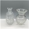 Image 2 : Pair of Crystal Glass Vase and Decanter Set