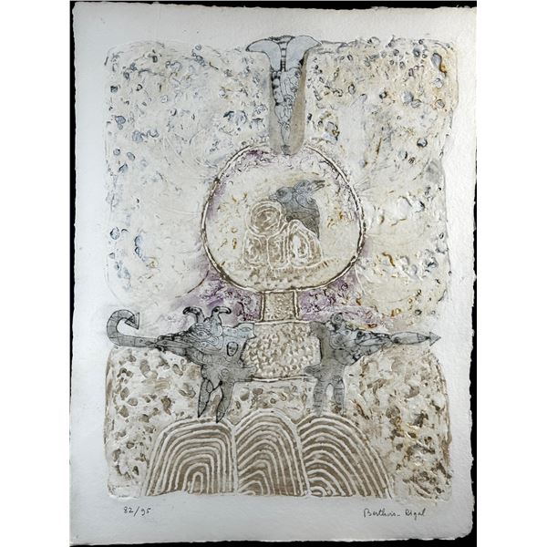 Bernard Berthois-Rigal (French 1927) Etching L'Arbe Qui Reve