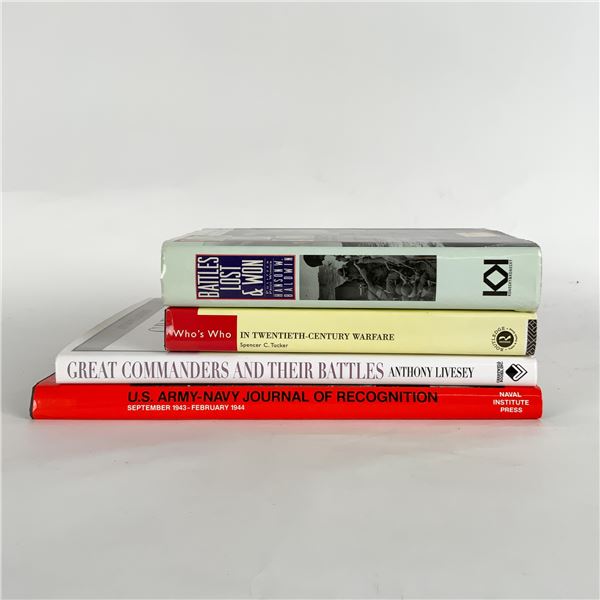 4pc Military History Book Collection