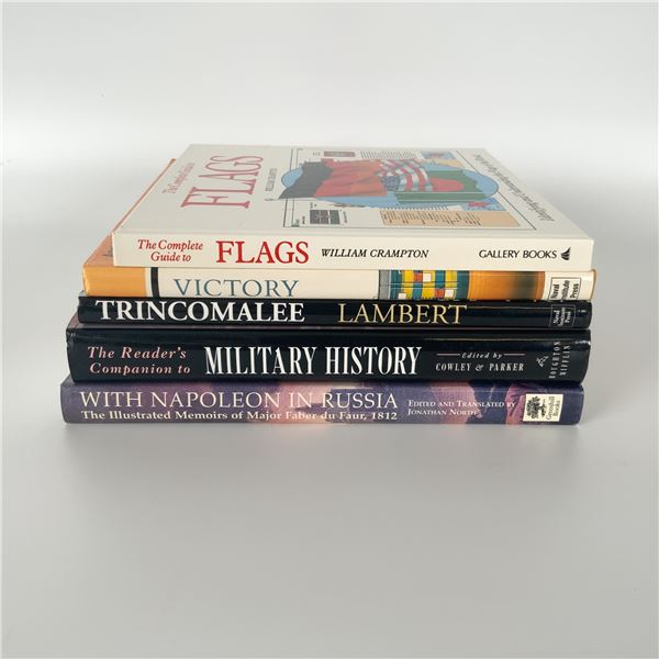 5 Books on Military History including Napoleon in Russia, Frigates & Flags