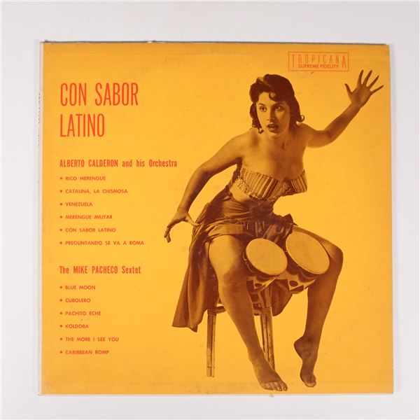 Alberto Calderon Con Sabor Latino Vinyl Record