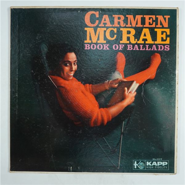 Carmen McRae "Book of Ballads" Vinyl LP, Kapp Records KL 1117