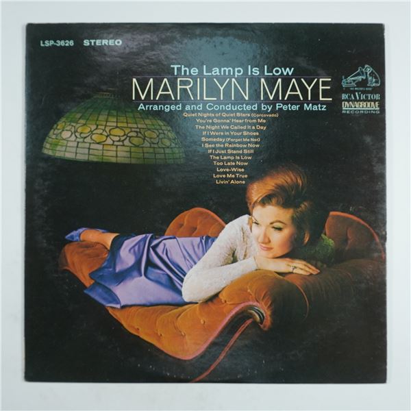 Marilyn Maye Vinyl Record, The Lamp Is Low