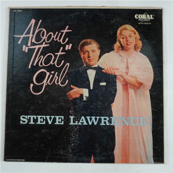 Steve Lawrence About That Girl Vinyl Record