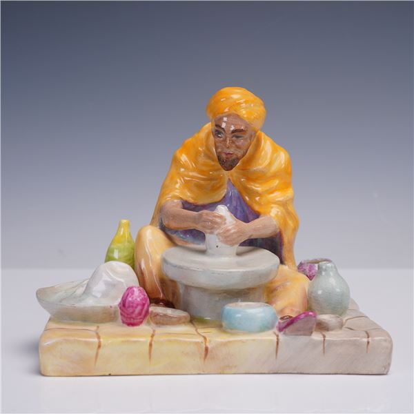 Hand-Painted Ceramic Figurine, The Potter