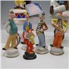 Image 6 : 13pc Porcelain Clown Figurines and Music Boxes Collection